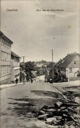 Ak Clausthal Zellerfeld im Oberharz, Blick von der Osterröderstraße