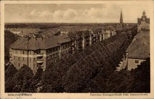 Ak Berlin Pankow, Panorama Kissingen Straße Ecke Stubnitz Straße