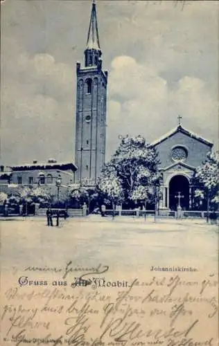 Ak Berlin Tiergarten Moabit, Johanniskirche