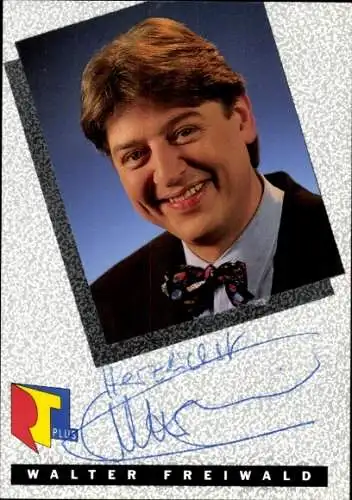 Ak Schauspieler Walter Freiwald, Portrait, Autogramm, RTLplus