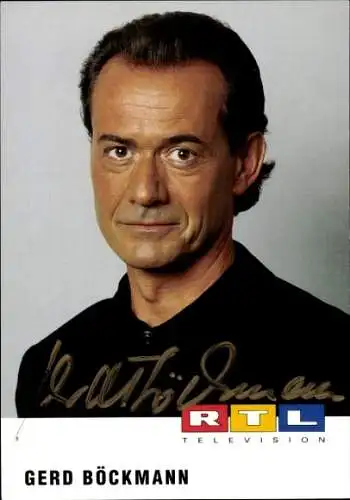 Ak Schauspieler Gerd Böckmann, Portrait, Autogramm, RTL Television