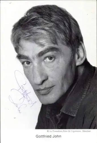 Ak Schauspieler Gottfried John, Portrait, Autogramm