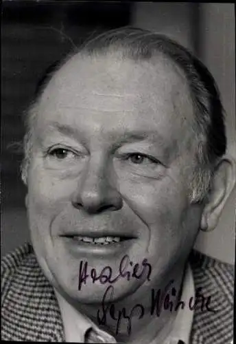 Ak Schauspieler Sepp Wäsche, Portrait, Autogramm