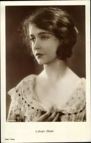 Ak Schauspielerin Lilian Gish, Portrait