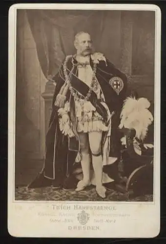 Cabinet Foto König Albert von Sachsen