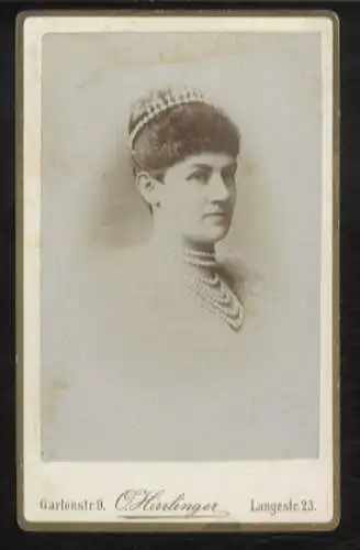 CdV Portrait Königin Charlotte von Württemberg