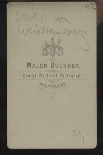 CdV Portrait König Karl I. von Württemberg