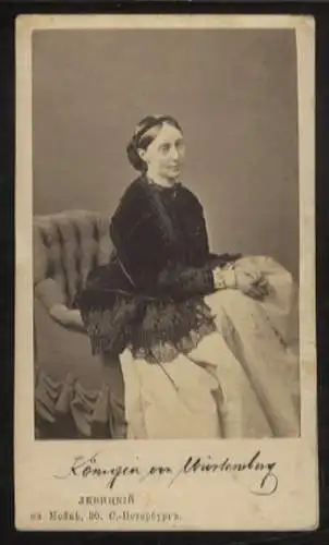 CdV Portrait Olga Nikolajewna Königin von Württemberg