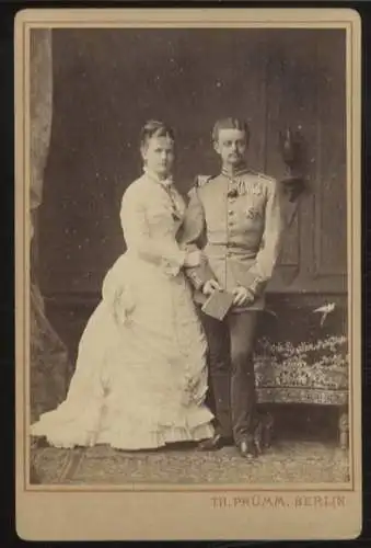 cabinet Foto Erbgroßherzog Friedrich August und Elisabeth von Oldenburg