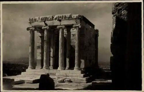Ak Athen, Griechenland, Akropolis, der kleine Tempel der Athena Nike