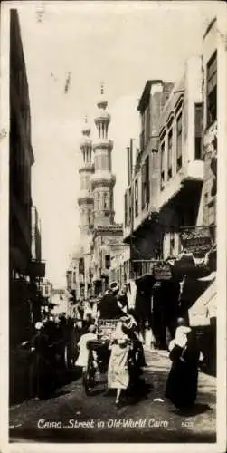 Ak Cairo Kairo Ägypten, Straßenpartie in der Altstadt