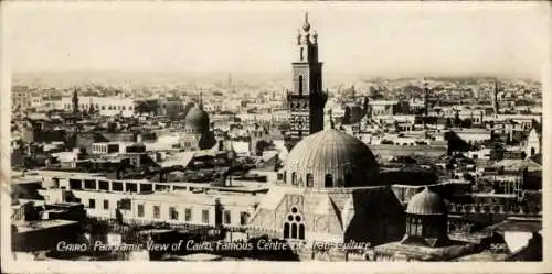 Ak Kairo Ägypten, Panoramic View, Famous Centre of Arab Culture