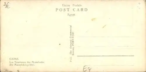 Ak Cairo Kairo Ägypten, Mamelukengräber