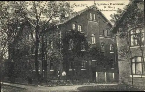 Ak Hamburg Mitte Sankt Georg, Allgemeines Krankenhaus, Schwesternhaus