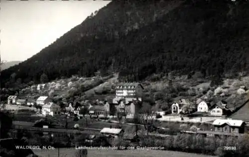 Ak Waldegg in Niederösterreich, Panorama, Landesberufsschule für das Gastgewerbe