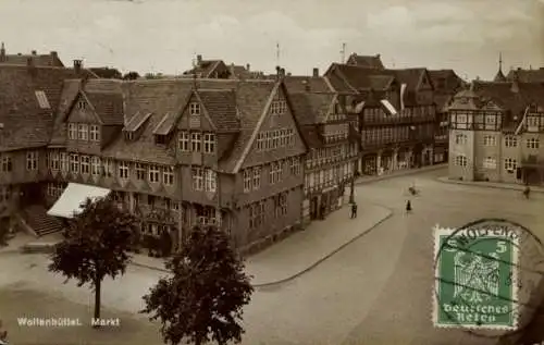Ak Wolfenbüttel in Niedersachsen, Markt