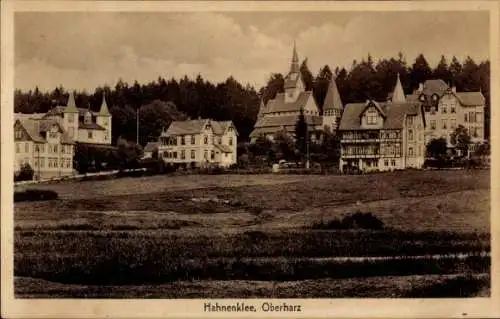 Ak Hahnenklee Bockswiese Goslar im Harz, Teilansicht