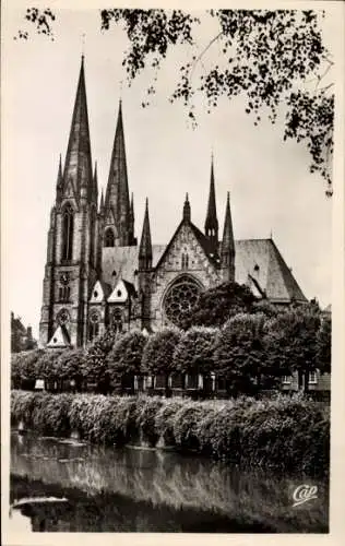 Ak Strasbourg Straßburg Elsass Bas Rhin, Kirche St. Paul