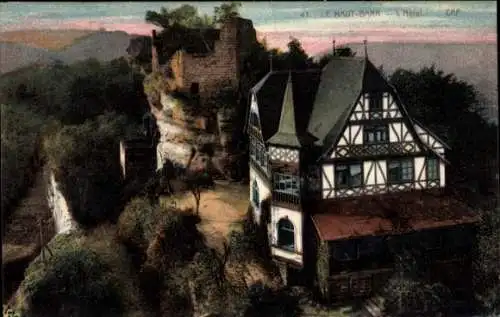 Ak Saverne Zabern Elsass Bas Rhin, Château du Haut-Barr, Burg Hohbarr, Hotel