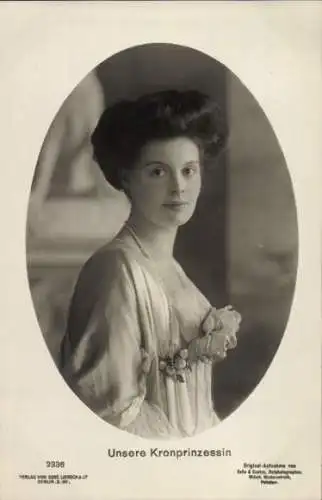 Ak Kronprinzessin Cecilie von Preußen, Portrait, Liersch 2336