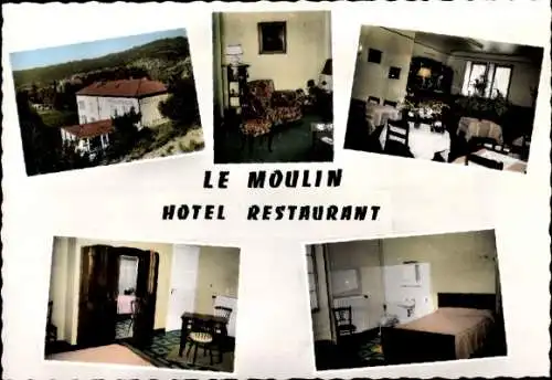 Ak Elsass Bas Rhin, Hotel Restaurant le Moulin