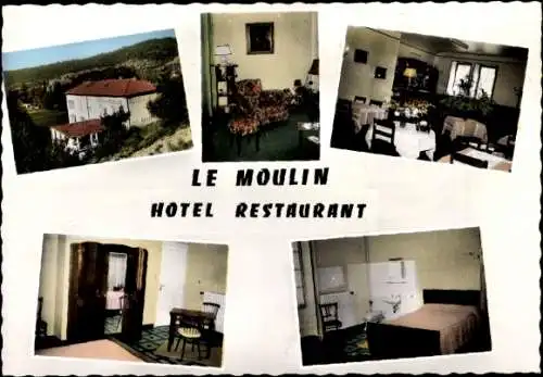 Ak Elsass Bas Rhin, Hotel Restaurant le Moulin