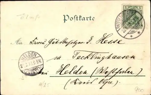 Litho Ribeauvillé Rappoltsweiler Elsass Haut Rhin, Glashütten, Gasthaus, Forsthaus