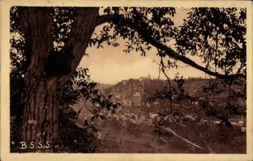 Ak Roc Amadour Rocamadour Lot, Dans le lointain