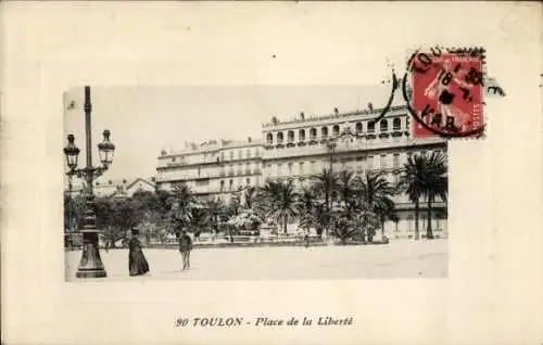 Ak Toulon Var, Place de la Liberte