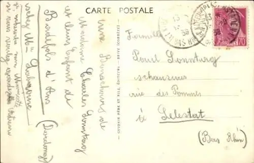 Ak Badefols d'Ans Dordogne, Vue Generale