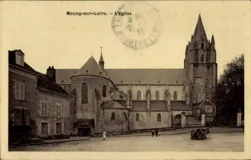 Ak Meung sur Loire Loiret, Kirche