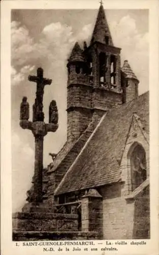 Ak Saint Guénolé Penmarch Finistère, Vieille Chapelle