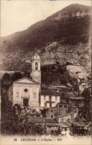 Ak Luceram Alpes Maritimes, Kirche