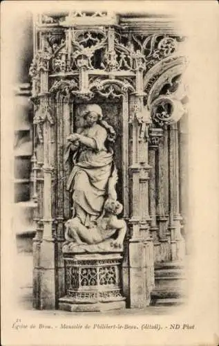Ak Brou Eure et Loir, Kirche, Mausoleum von Philibert dem Schönen