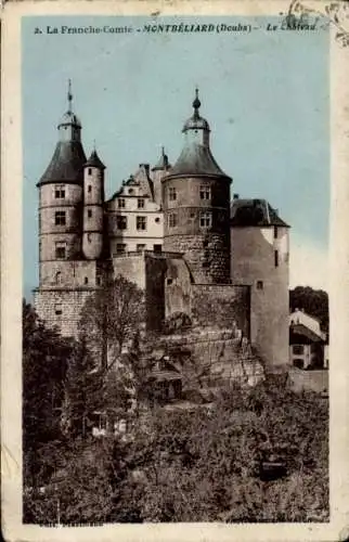 Ak Montbéliard Doubs, Schloss