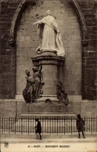 Ak Dijon Côte d’Or, Bossuet-Denkmal