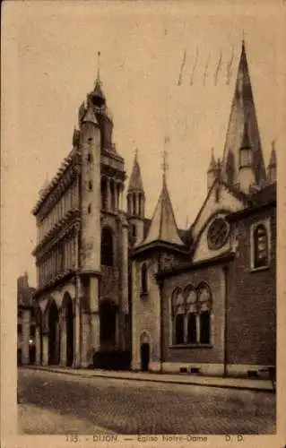 Ak Dijon Côte d’Or, Kirche Notre Dame
