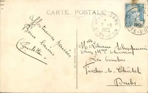 Ak Dijon Côte d'Or, Haus aus dem 15. Jahrhundert, Rue Bossuc
