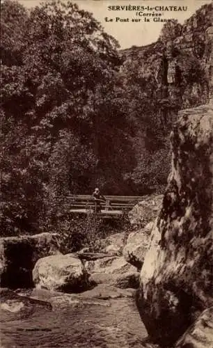 Ak bedient Château Corrèze, Pont sur la Glane