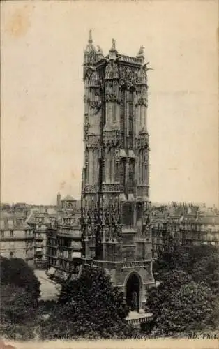 Ak Paris IV, Saint-Jacques-Turm