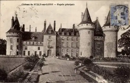 Ak Sully sur Loire Loiret, Schloss