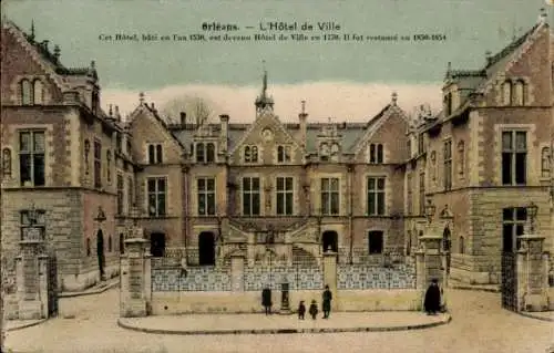 Ak Orléans Loiret, Rathaus
