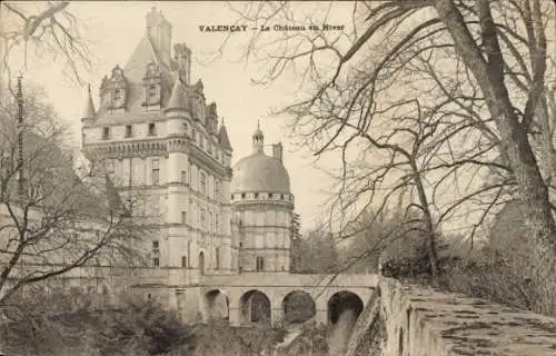 Ak Valencay Indre, Schloss, Winter