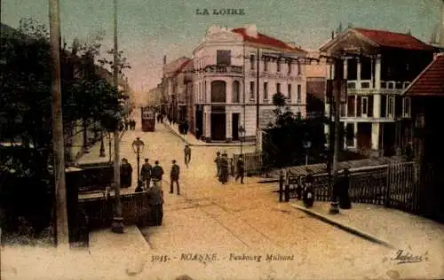 Ak Roanne Loire, Faubourg Mulsant