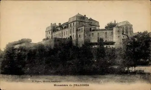 Ak Pradines Loire, Kloster