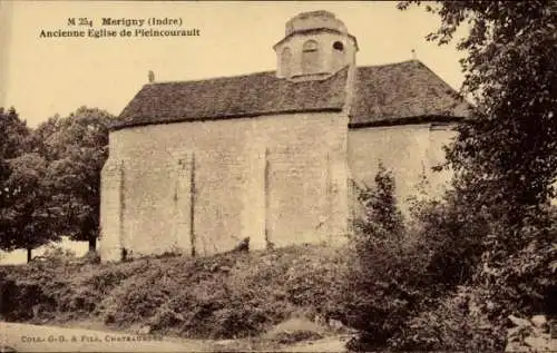 Ak Mérigny Indre, Ancienne Eglise de Pleincourault