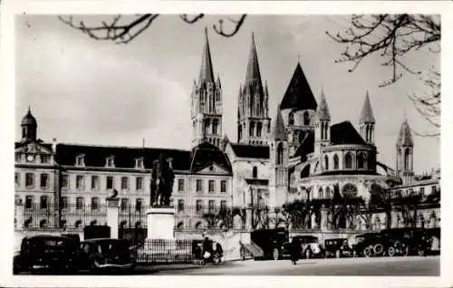 Ak Caen Calvados, Lycee Malherbe, abside St-Etienne, Abbaye aux Hommes, Denkmal