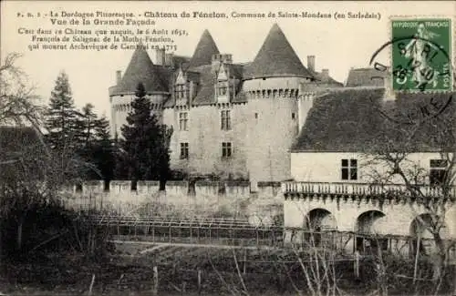 Ak Sainte Mondane Dordogne, Schloss Fénelon