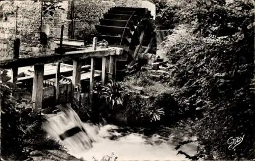 Ak Veules les Roses Seine-Maritime, alte Mühle, Wasserrad