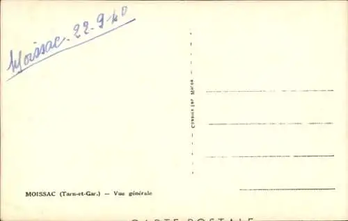 Ak Moissac Tarn et Garonne, Gesamtansicht